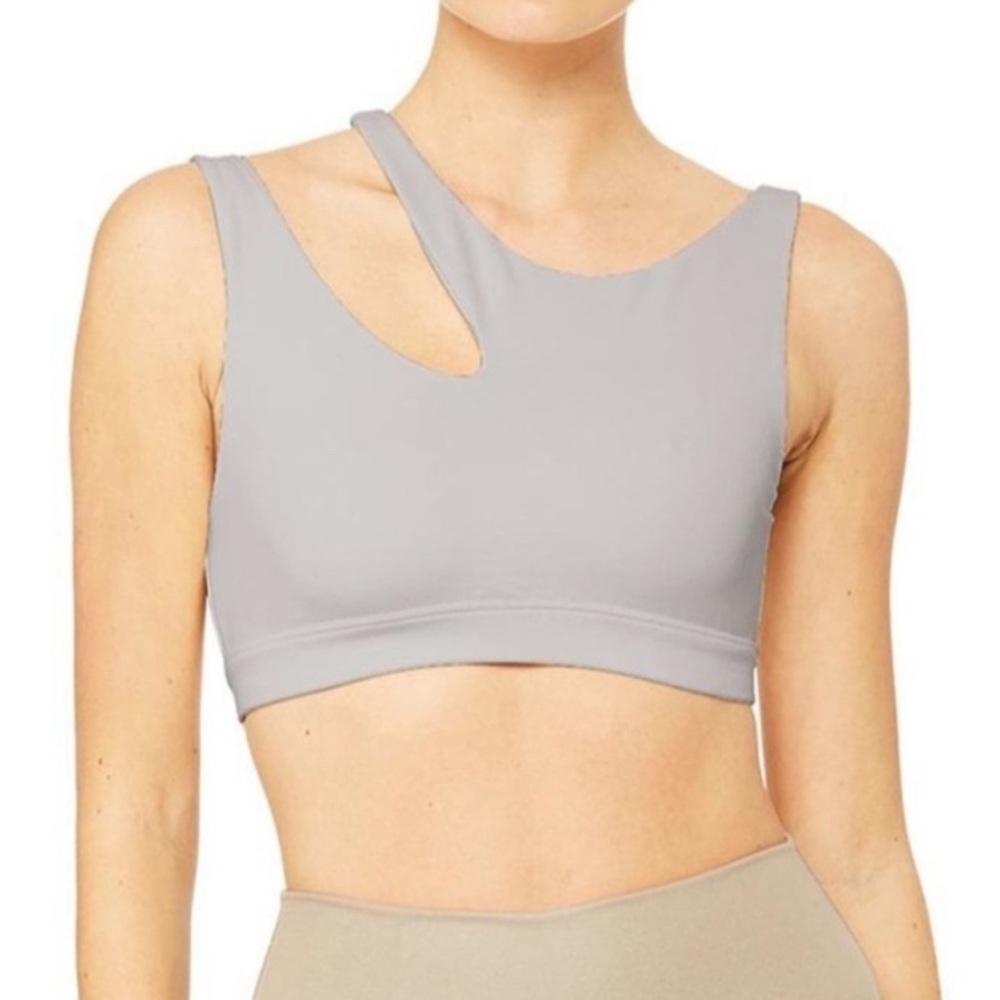 ALO YOGA - Peak Bra - Color: grey